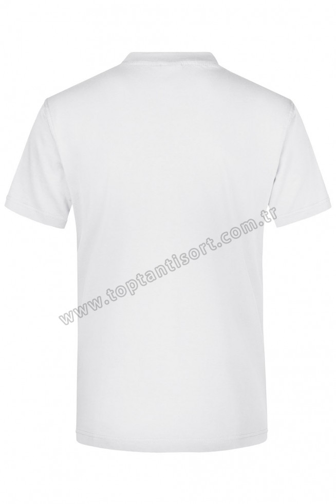 V Yaka Basic T-Shirt Beyaz